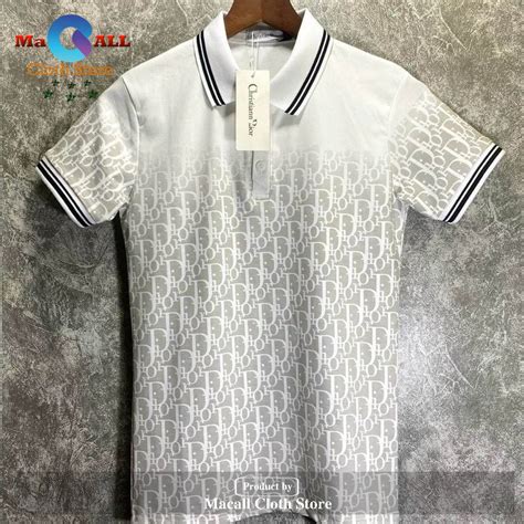 dior polo shirt white|christian Dior men polo shirt.